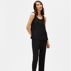 Eileen Fisher System Silk Georgette Crepe Tank